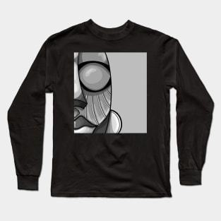 AFRO MASK (B&W) Long Sleeve T-Shirt